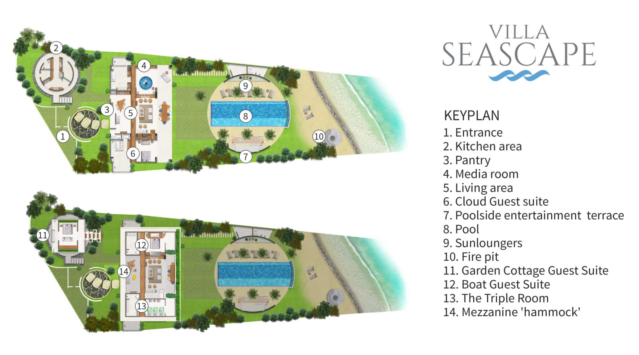 Villa Seascape - Floor plan