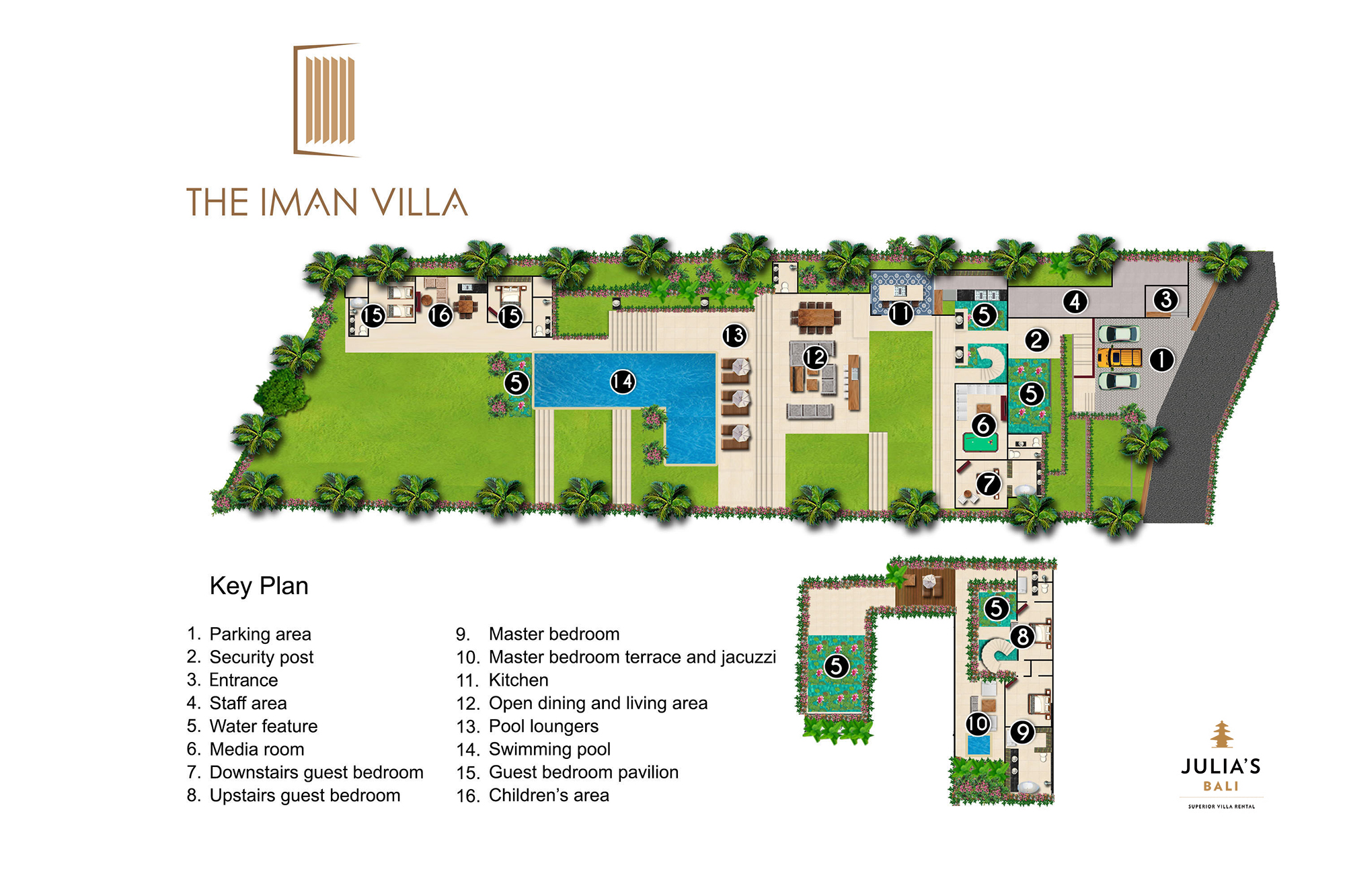 The Iman Villa - canggu bali - Floorplan